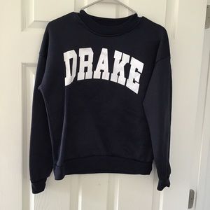 EUC Navy Blue “Drake” pull over